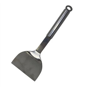 Spatule Inox avec Manche Ergonomique pour Plancha et Barbecue - Ustensile de Cuisine Résistant