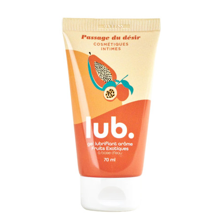 Passage du désir | Lubrifiant Intime À L'eau | Lubrifiant | Lub Gourmand Compatible Préservatifs (Exotique) 70ml