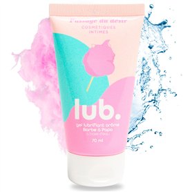 Passage du désir | Lubrifiant Intime À L'Eau | Lubrifiant | Lub Gourmand Compatible Préservatifs (Barbe à papa) 70 ml