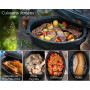 Graniteware - Cocotte Roaster en acier émaillé + livre de recette – Format moyen
