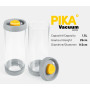 PIKA | Lot de 2 bocaux sous vide en verre 1,5L | Couvercle avec mise sous vide intégrée | Boîte de rangement alimentaire herméti