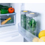 PIKA | Lot de 2 bocaux sous vide en verre 1,5L | Couvercle avec mise sous vide intégrée | Boîte de rangement alimentaire herméti