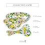 Les Jardins de la Comtesse - Saladier Profond en Mélamine - Capri - 3L / 25 cm - Citrons jaunes - Service de Table de la Vaissel