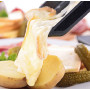 LITTLE BALANCE 8387 Raclette Wood for 2 - Appareil à raclette 1 ou 2 personnes - Grill amovible - Revêtement anti-adhésif - Puis