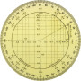 Fiico Aleph Pack rentrée - Régle Equerre Grand Modèle + Rapporteur trigonométrie + Rapporteur Circulaire 360°