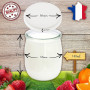 SPECIAL-DAY Lot de 24 pot de yaourt en verre avec couvercles hermetique | verrine pour tout yaourtière |petit pots bebe longue c