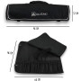 Trousse de cuisinier WUSAKI vide pour chefs professionnels et étudiants en école hotelière – 9 places + 2 poches de rangement