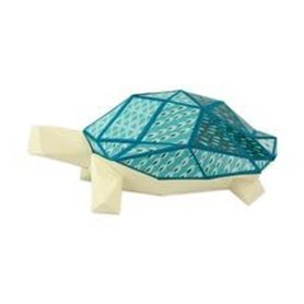Agent paper - tortue en papier 3d - kits déjà pré-coupé – 3d diy - origami jeux de construction - loisirs créatifs - assemblage
