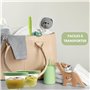 HELLO HIPPO® Lots de 6 Petit Pots en verre Bébé 180ml - Idéaux pour Compotes, Purées et Fruits, Hermétiques et Pratiques avec Gr
