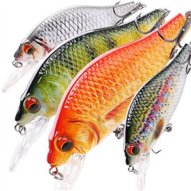 Leurre Jerkbait 7cm 11g – Pêche Carnassier Eau Douce – Flottant & Réaliste – Idéal Brochet