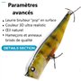 5g - Couleurs Réalistes pour Pêche Carnassier en Eau Douce : Brochet
