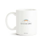 Manahia Mug Cadeau Licorne - Je prends la Vie côté Paillettes - 330 mL, Céramique - Tasse Copine - Noël, Anniversaire Amie - Fan