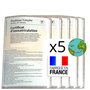 Pochette Carte Grise - Etui en lot de 5 Porte cartes grise pour Protéger papier Assurance Auto