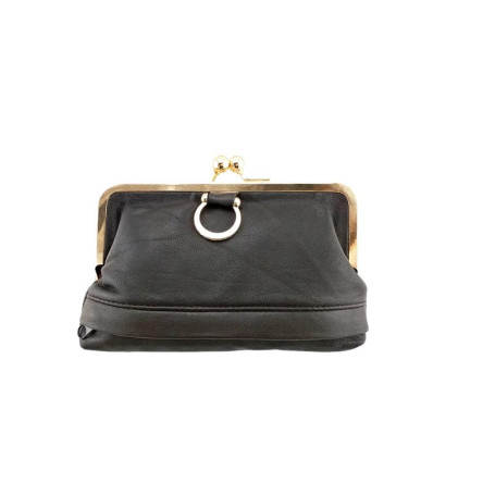 maynowax Porte Monnais Femme en Cuir véritable Agneau Souple Fermoir Clic Clac et avec Compartiment et Fermeture