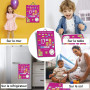 O³ Mon Premier Calendrier- Calendrier Enfant Educatif- Calendrier Magnétique Enfant-en Francais (Rose)