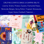 RXLITE NOUVEAUTE 2024 Kit créatif participatif premium de 20 Cartes d'invitation anniversaire à gratter thème Sonic Hérisson en 