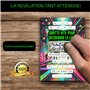 RXLITE Kit créatif premium trampoline lot complet avec carte, stickers à gratter, enveloppes, design fluo et personnalisation po