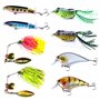 Le Pack de 8 leurres de pêche pour carnassier.