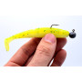trifyd ® Fishing - Leurres Souples shad de 10 cm pour brochet ou Tous Types de canassiers, Le Pack de 5 leurres de pêche + 2 têt
