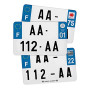Autocollant Stickers plaque immatriculation scooter moto département 83 Var Logo Région Provence-Alpes-Côte d'Azur