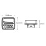 Rebadis Eclairage arrière Feux Led sans fil WiFi pour remorque, Inclus cablettes Antivol, Fixations Magnétique, Kit plaque feu