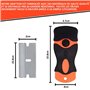 Grattoir Plaque Vitrocéramique - Grattoir Vitre - Kit Raclette Universel Et 10 Lames De Rechanges - Pratique Et Simple D’Utilisa