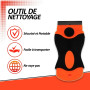 Grattoir Plaque Vitrocéramique - Grattoir Vitre - Kit Raclette Universel Et 10 Lames De Rechanges - Pratique Et Simple D’Utilisa