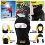 nedit Cagoule Moto - Cagoule Masque de Ski Homme & Femme (Noir) QUALITÉ SUPÉRIEURE - Cagoule Ski avec Protection Anti UV - Taill