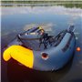 Artisan 3d Support téléphone pour Float Tube de Peche Compatible Sondeur Deeper - Idéal pour Sonder et pêcher en sécurité/Trouve