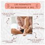 Stephanie Franck Beauty - Dry Brushing Body Brush - Brosse de Massage à sec Dynamisante - 100% Végane - en Fibres de Tampico fer