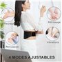 Ceinture abdominale électrostimulation 7 modes et 15 niveaux avec option chauffage 3 niveaux, électrostimulateur abdominal fiabl