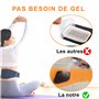 Ceinture abdominale électrostimulation 7 modes et 15 niveaux avec option chauffage 3 niveaux, électrostimulateur abdominal fiabl