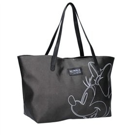 mybagstory - Sac Shopping - Minnie - Disney - Femme - Adolescente - Plage - Courses - Lycée - Collège - Taille 56 cm - Bretelles