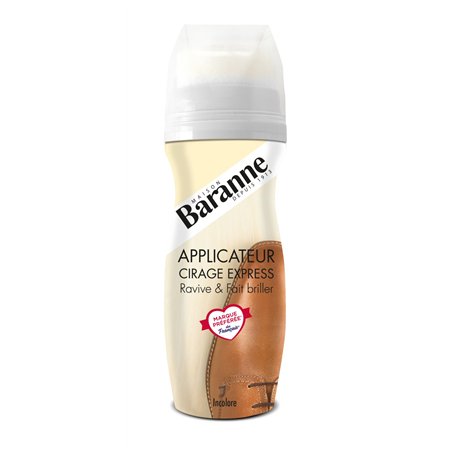 Baranne Applicateur Cirage Express Incolore | Ravive la couleur du cuir | Brillance intense | Chaussures et accessoires en cuir