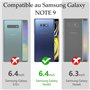 Ancile ® Coque Samsung Galaxy Note 9 360° Transparente Double Protection intégrale pour note9 Silicone TPU Antichoc dImenssion 7