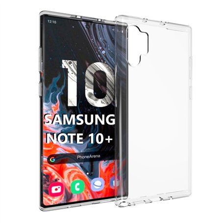 COQTEL® Coque pour Samsung Galaxy Note 10 Plus étui Transparent Double Protection intégrale Silicone et TPU Antichoc Housse pour