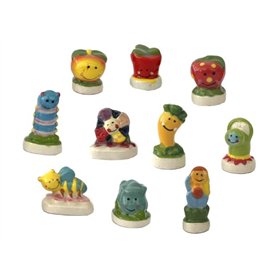 FaisTonGateau - fèves thème Drôle de Jardin - Fèves de Collection pour Galette de Rois Epiphanie - Fèves Multicolores