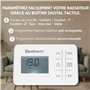 BESTHERM - Radiateur électrique fixe à inertie sèche céramique 1500W Bestherm ARIA horizontal blanc