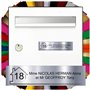 Plaque de Boite aux Lettres avec Numéro de Maison de 100mmx25mm à 300mmx75mm