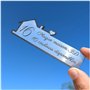 UVACN Plaque de boîte aux lettres originale Ma maison 3D 125x40mm Ep.1.6 Multicolore PVC HD 500 DPI