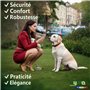 Laisse Chien Enrouleur avec Lumière et Distributeur Sacs à Crottes - Laisse rétractable pour Chiens Jusqu’à 25 kg | Long