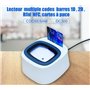 Lecteur sesam Vitale DC300, 3 en 1 : QR Code - NFC - Carte monofente - Plug and Play, Pas de Pilote à Installer -Compatible PC/S