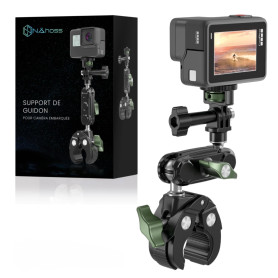 nähoss-Support gopro Guidon de Moto-Rotatif 360° en Aluminium | Compatible caméra Go Pro