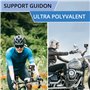 nähoss-Support gopro Guidon de Moto-Rotatif 360° en Aluminium | Compatible caméra Go Pro, Insta360, DJI | Fixation Pince Antidér
