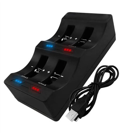 BenjiPower - Chargeur de Piles Plates/Boutons Universel à 4 emplacements (LIR2032