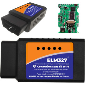 Elm327® WiFi OBDII + Srvice Francais 7/7J - LIT ET EFFACE Les Codes ERREURS Instantané