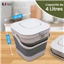Poubelle Compost Appartement composteur de Cuisine Pliable avec Couvercle, Poubelle de Cuisine Alimentaire Anti Odeur - avec kit