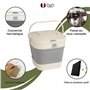Poubelle Compost Appartement composteur de Cuisine Pliable avec Couvercle, Poubelle de Cuisine Alimentaire Anti Odeur - avec kit