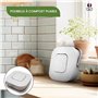 Poubelle Compost Appartement composteur de Cuisine Pliable avec Couvercle, Poubelle de Cuisine Alimentaire Anti Odeur - avec kit