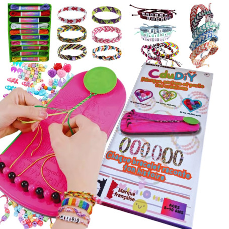 Kit Bracelet Bresilien et d'Amitié avec Notice en Français – Idée Cadeau pour Fille 8-16 Ans